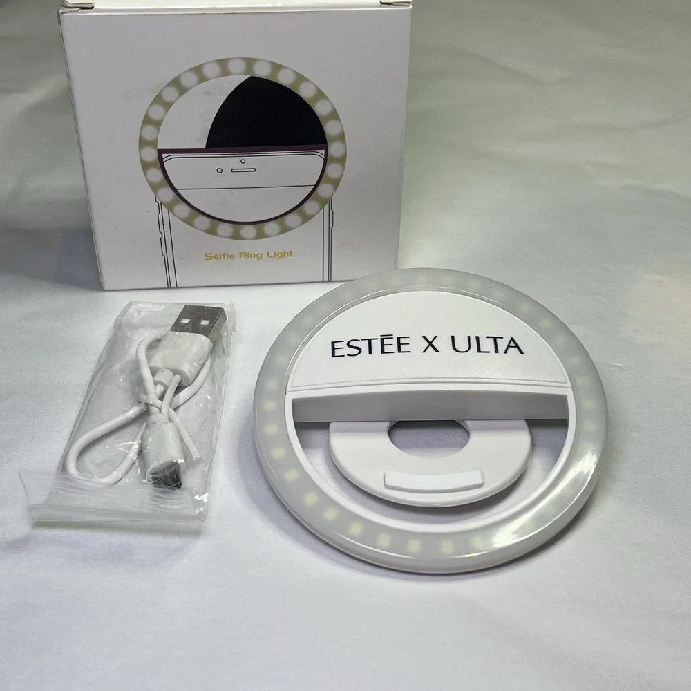 Selfie Ring Light Estee Lauder Ulta‎ Promotional 3 Levels Rechargeable Clip On